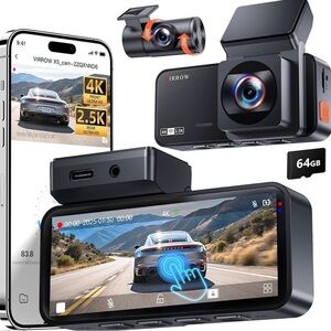 4K Dash Cam with Touchscreen - Black